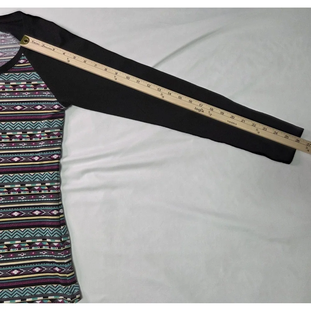Roper Women Sz S Western Aztec Knit LS Shirt Lightweight Country Cowgirl Rodeo - Picture 5 of 9